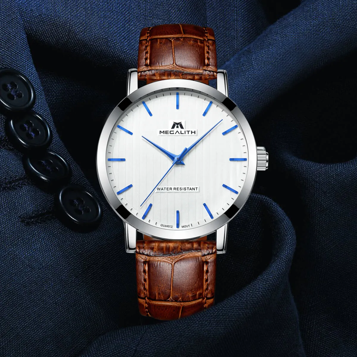 2048M | Quartz Men Watch | Leather Band