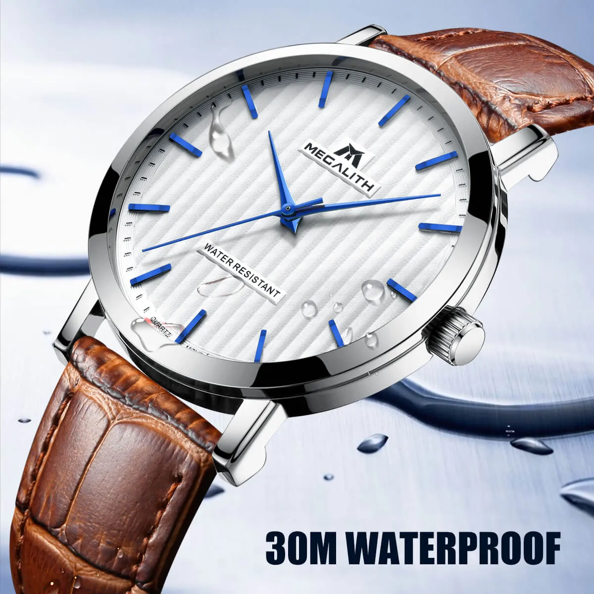 2048M | Quartz Men Watch | Leather Band