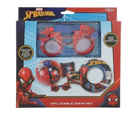 5 Piece Swim Set Spiderman/ for Ages 3-6 Years