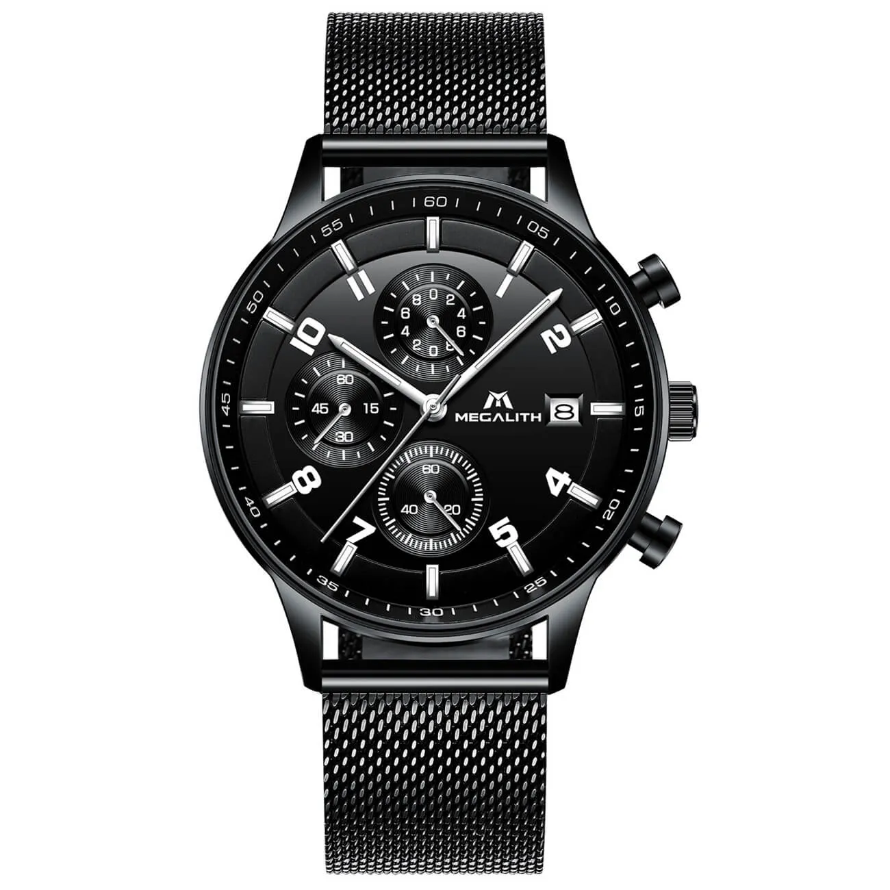 8003M | Quartz Men Watch | Mesh Band