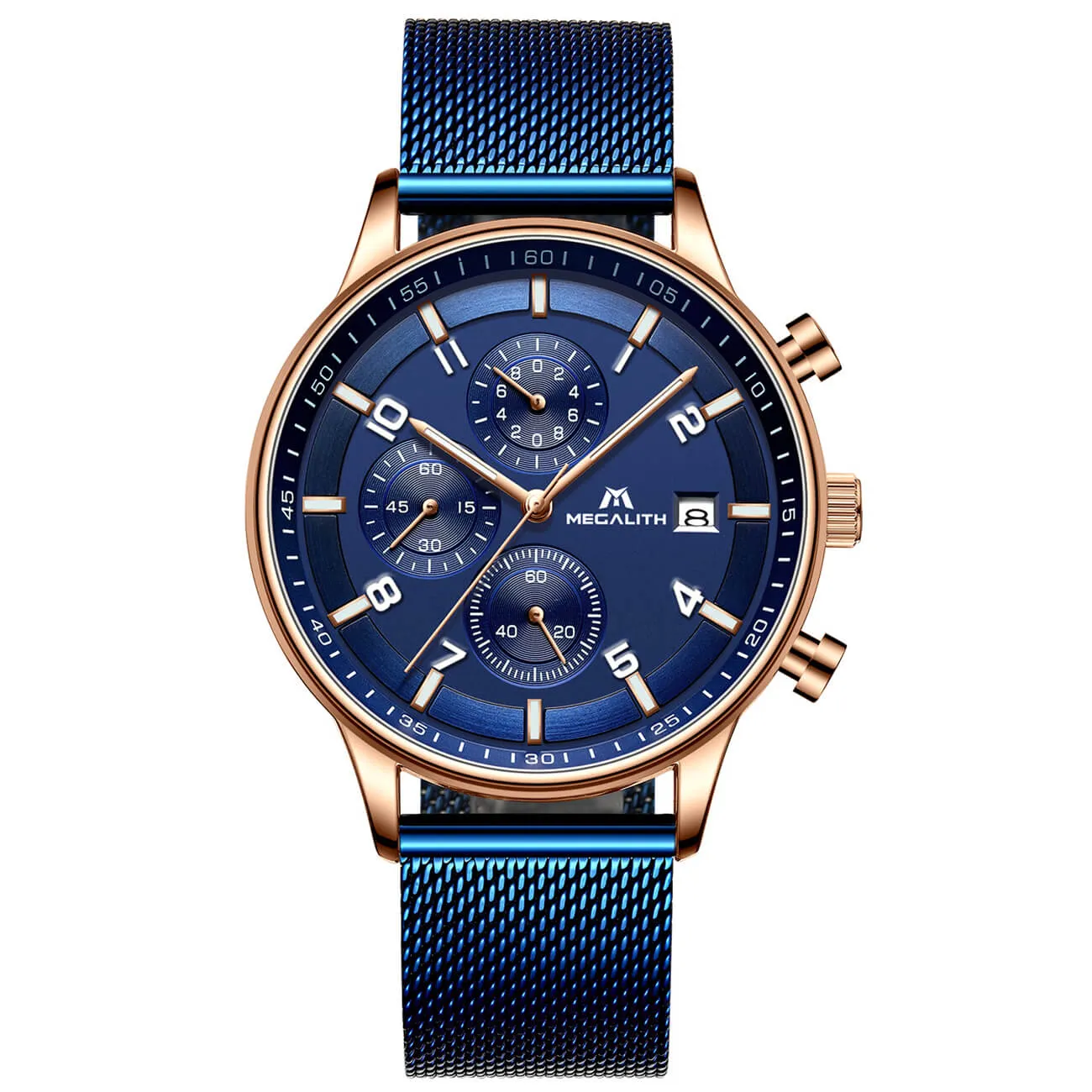 8003M | Quartz Men Watch | Mesh Band