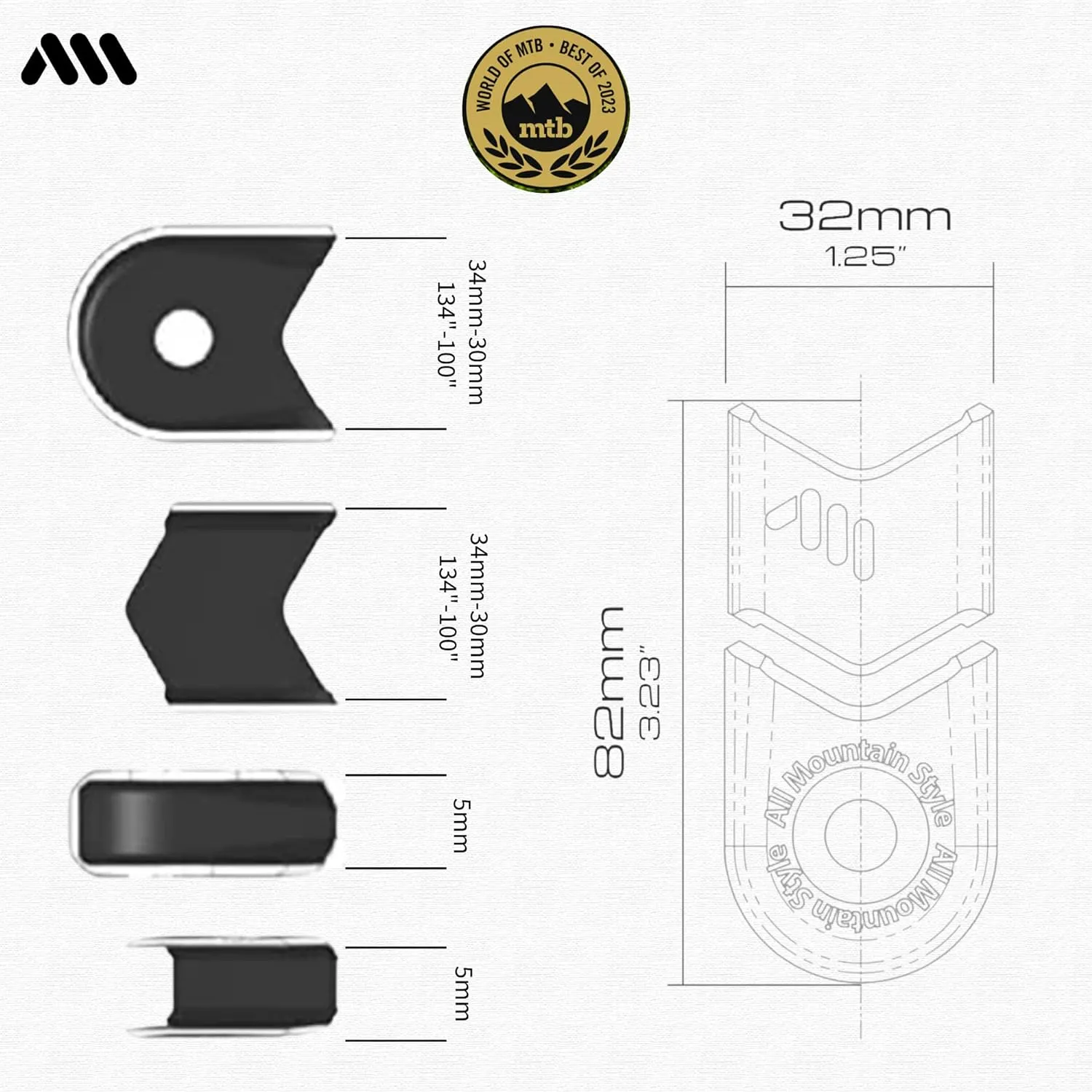 All Mountain Style AMS Crank Defenders Protect and style your cranks Black