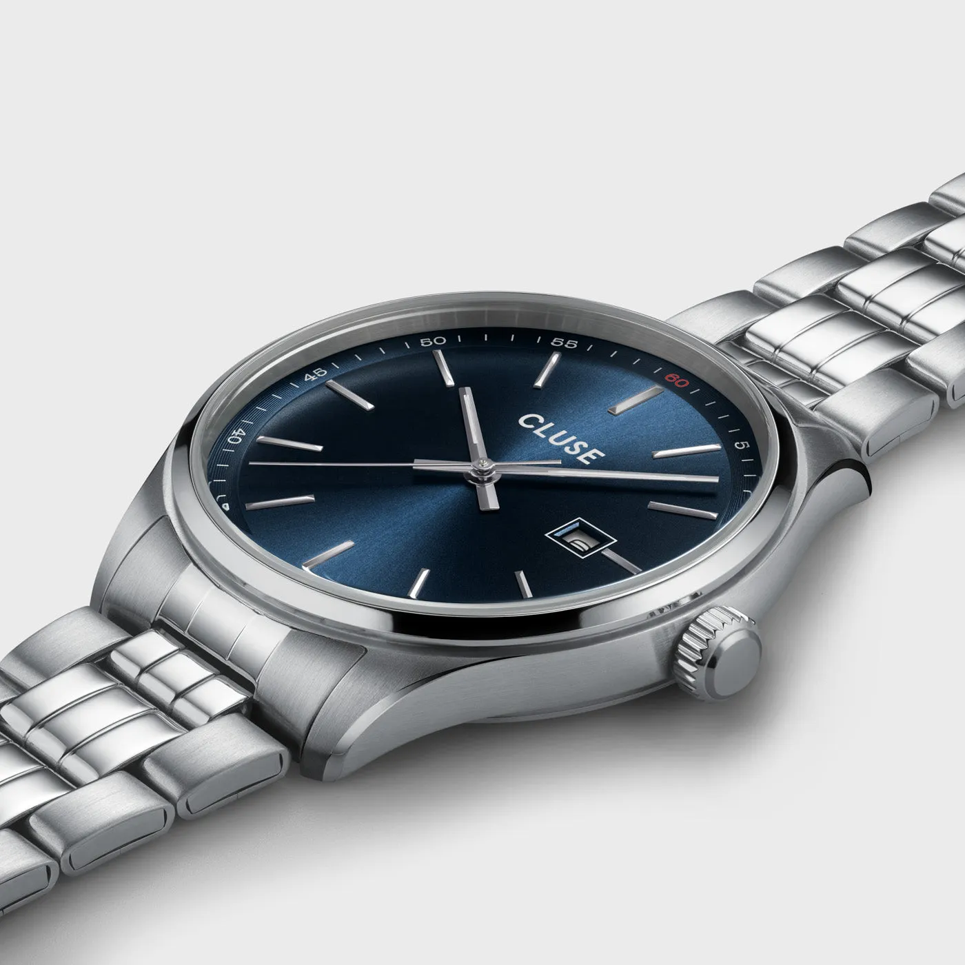 Anthéor Watch Steel Blue, Silver Colour