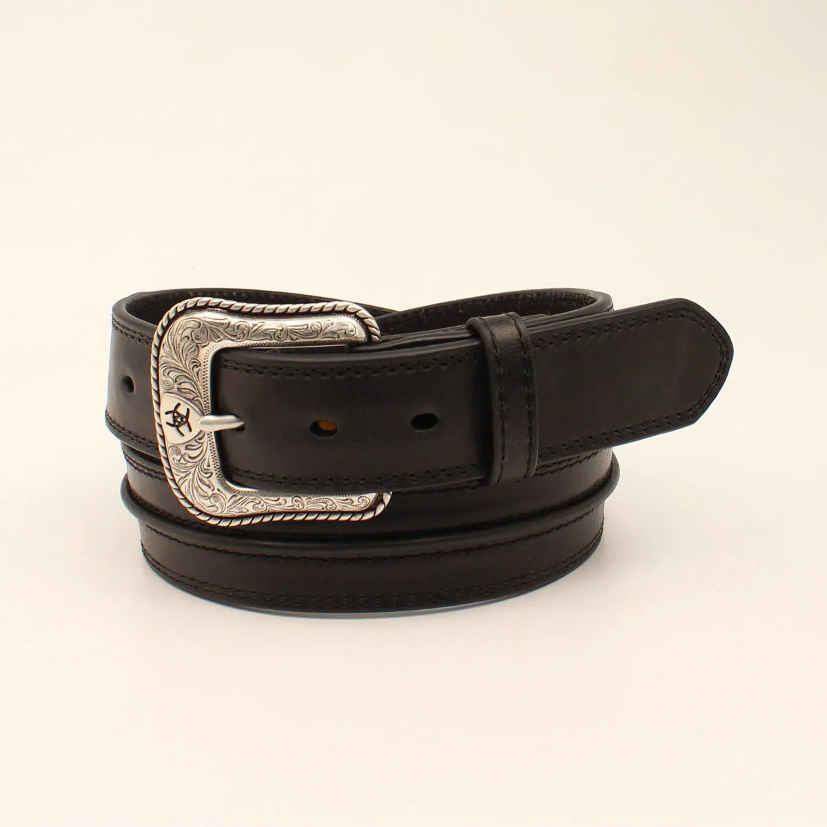 Ariat Men's Black Center Bump Belt