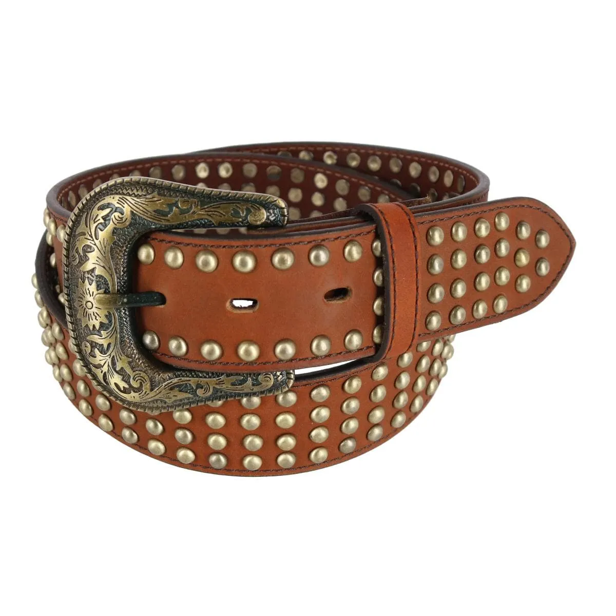 Ariat Women's Gold Studded Western Belt