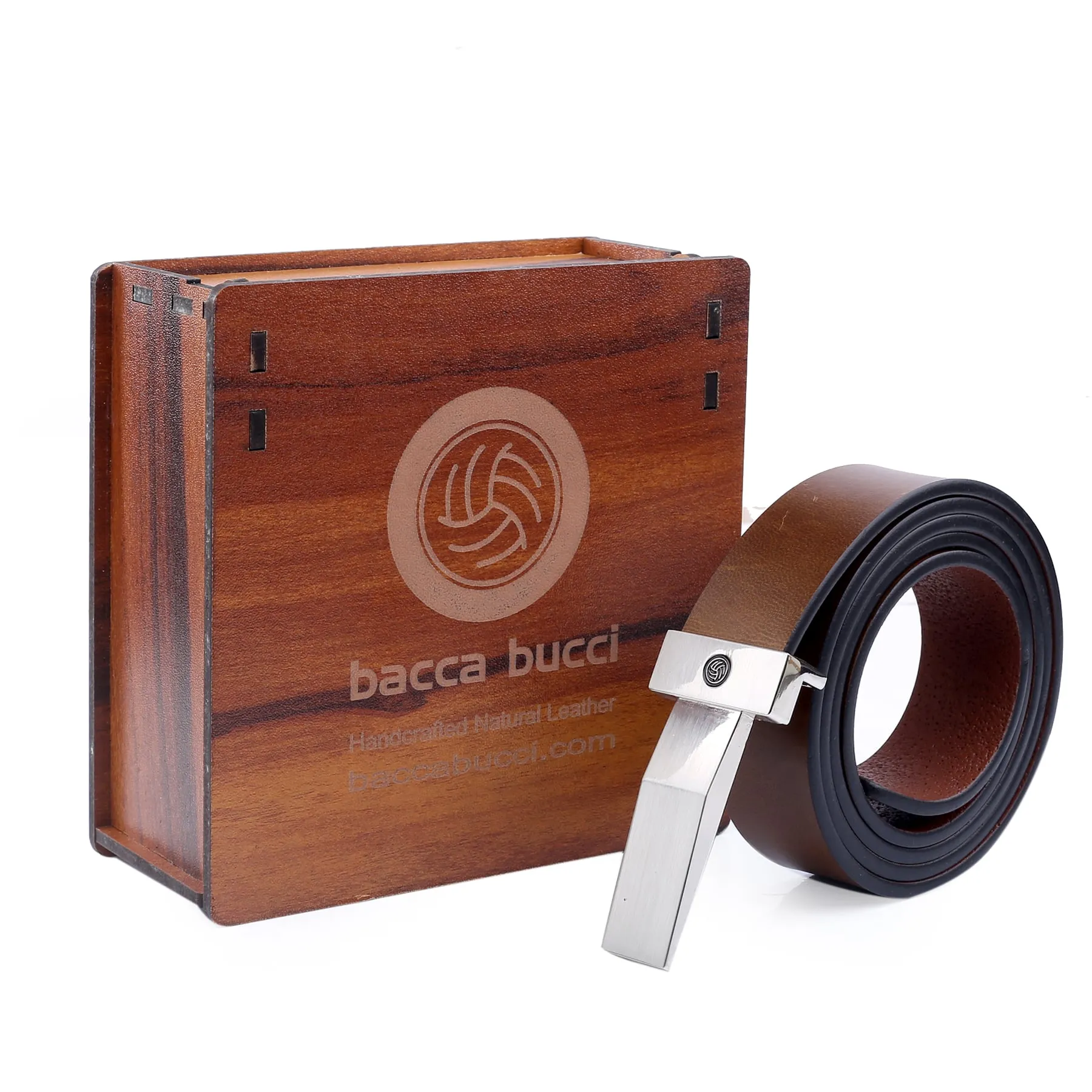 Bacca Bucci Genuine Leather Formal Dress Belts with a Stylish Finish & a Nickel-Free Buckle