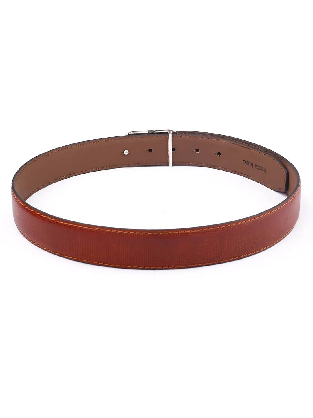 Bacca Bucci Men's Premium Leather Belt - 35mm Handcrafted Strap with Classic Imported Pin Buckle, Presented in Exclusive Wooden Gift Box