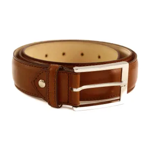 BERWICK 1707 Leather Belt - Tan