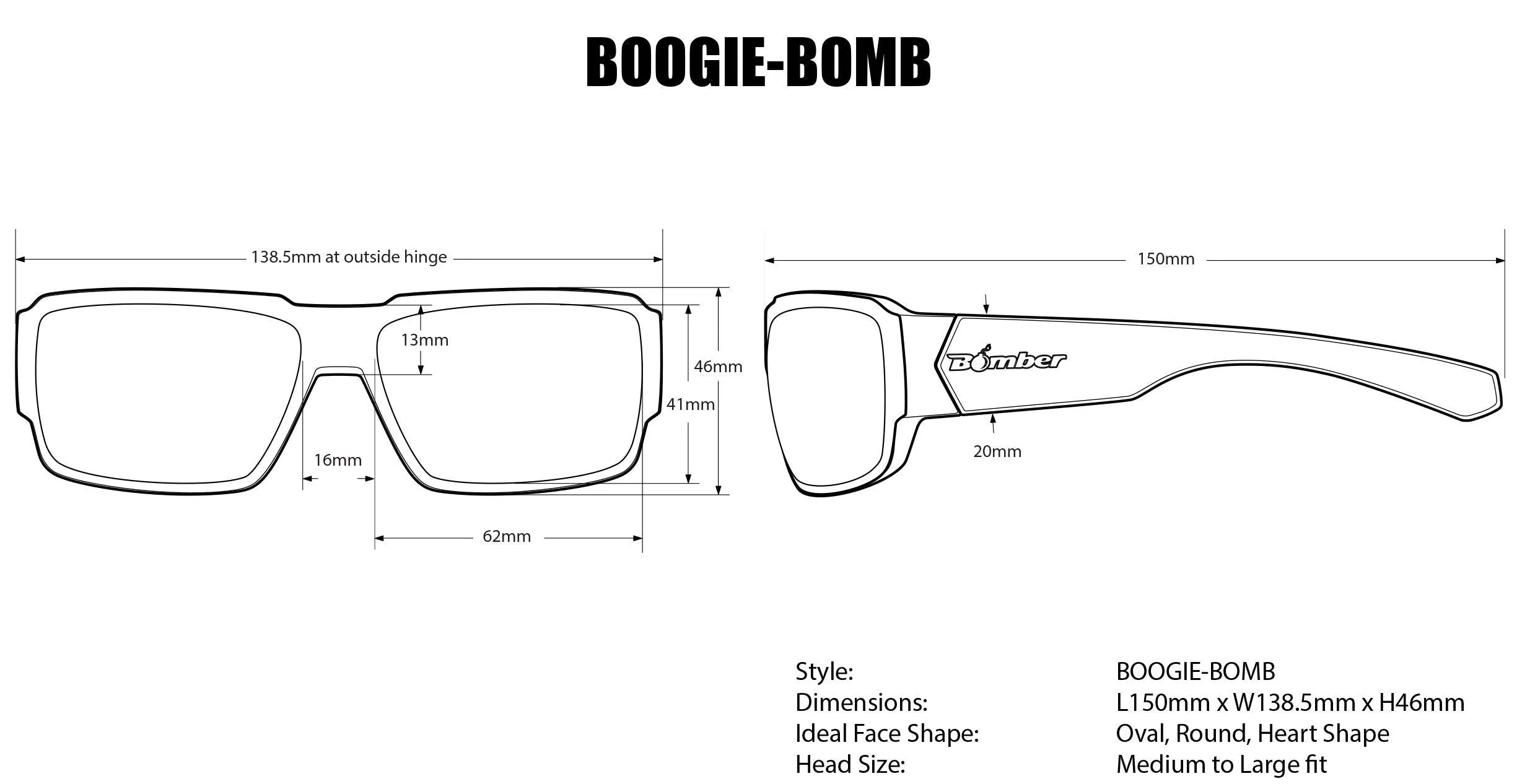 BOOGIE Safety - Bifocals Smoke Z87