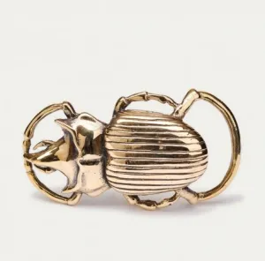 Brass Beetle Buckle Gold