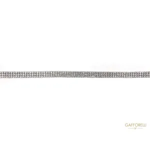 Brass Rhinestones Chain Belt - C211 Gafforelli Srl