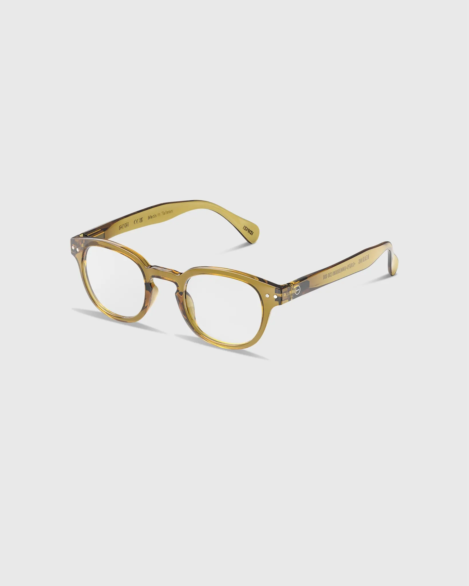 #C Reading Glasses in Golden Green