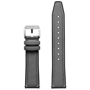 California Watch Co. 20mm Gray Nylon Rubber Hybrid Strap