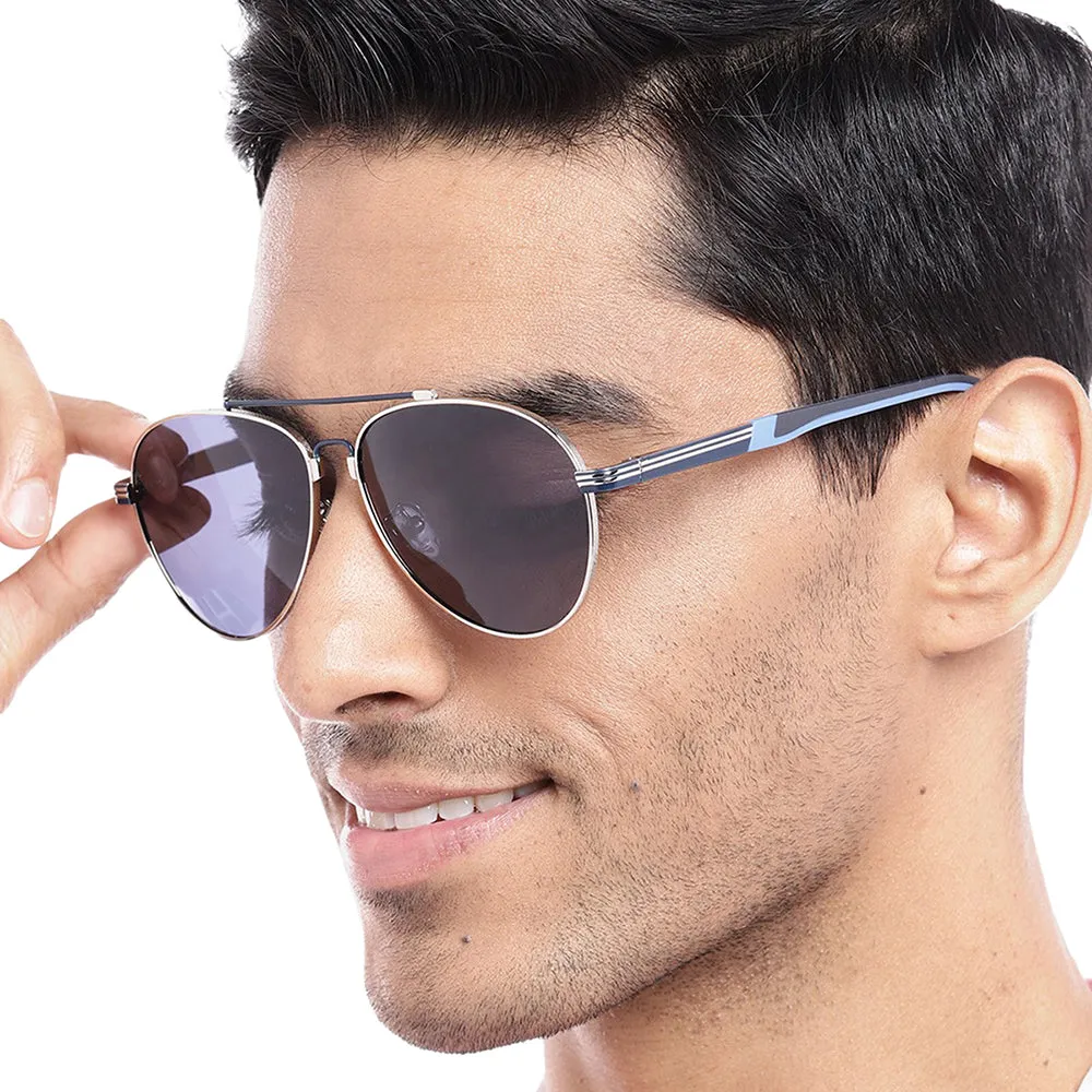 Carlton London Premium Purple Polarised And Uv Protected Lens Aviator Sunglasses For Men