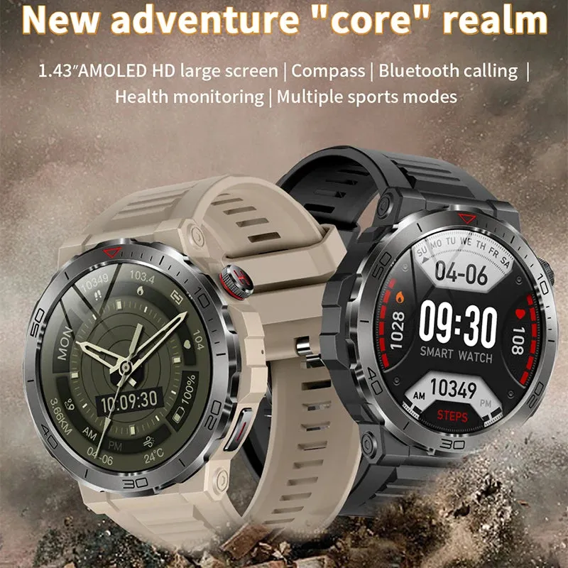 ChiBear 1.43" AMOLED Smart Watch for Men 2024.