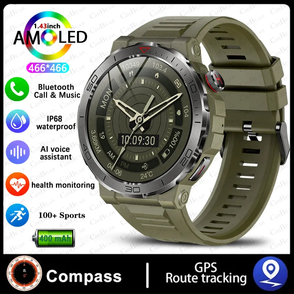 ChiBear 1.43" AMOLED Smart Watch for Men 2024.