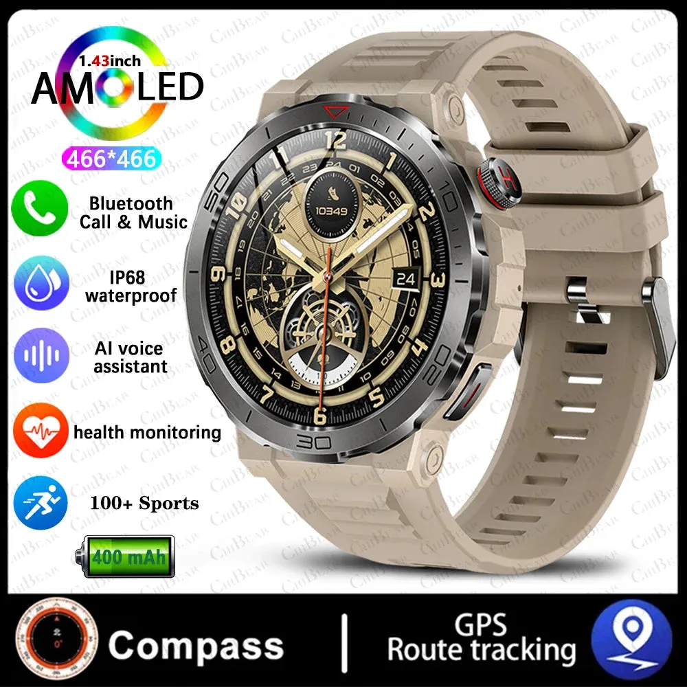 ChiBear 1.43" AMOLED Smart Watch for Men 2024.