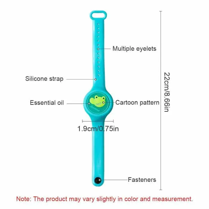 Children Silicone Mosquito Repellent Cartoon Watch