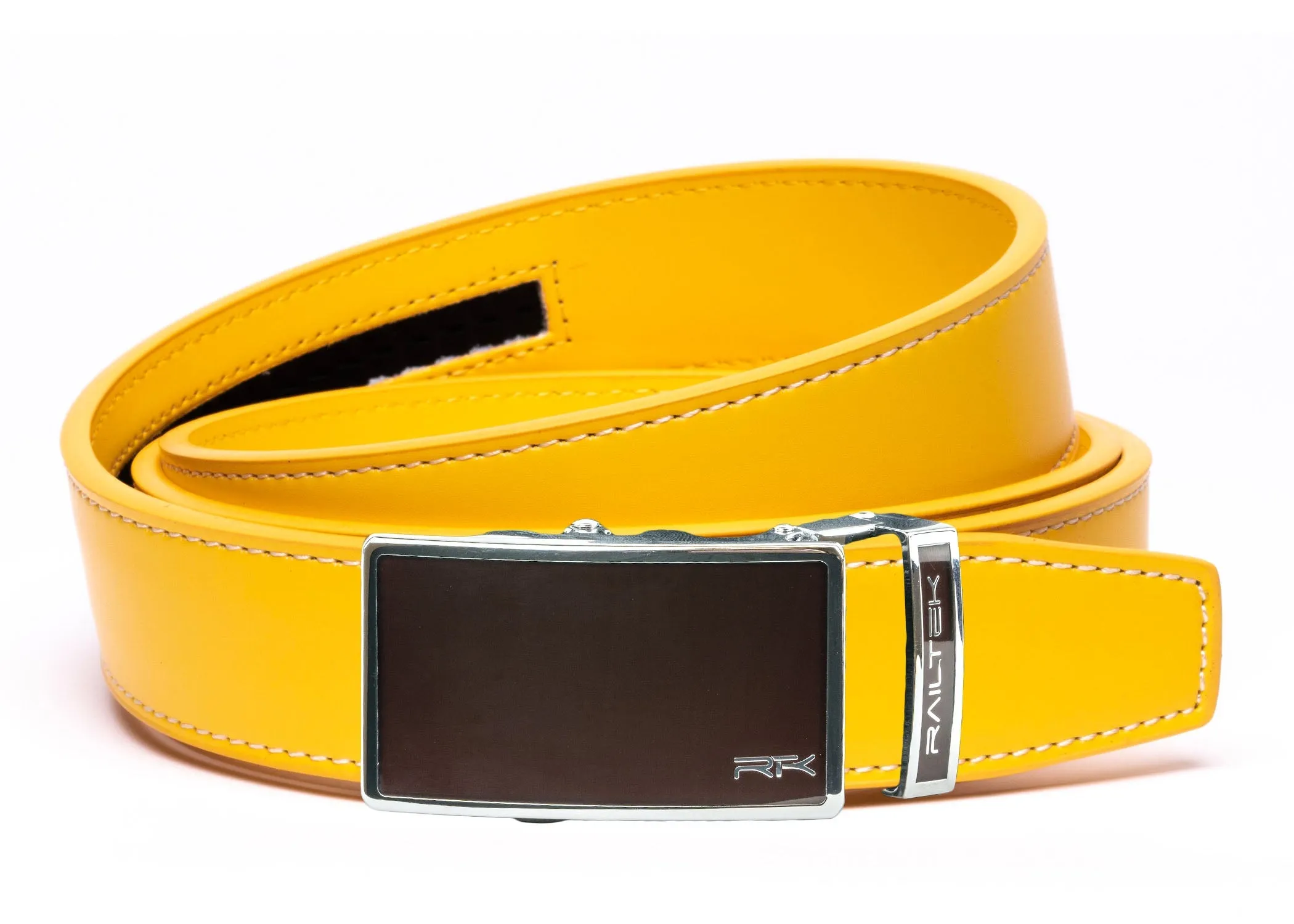 Chrome Dark Brown Railtek™ Belt