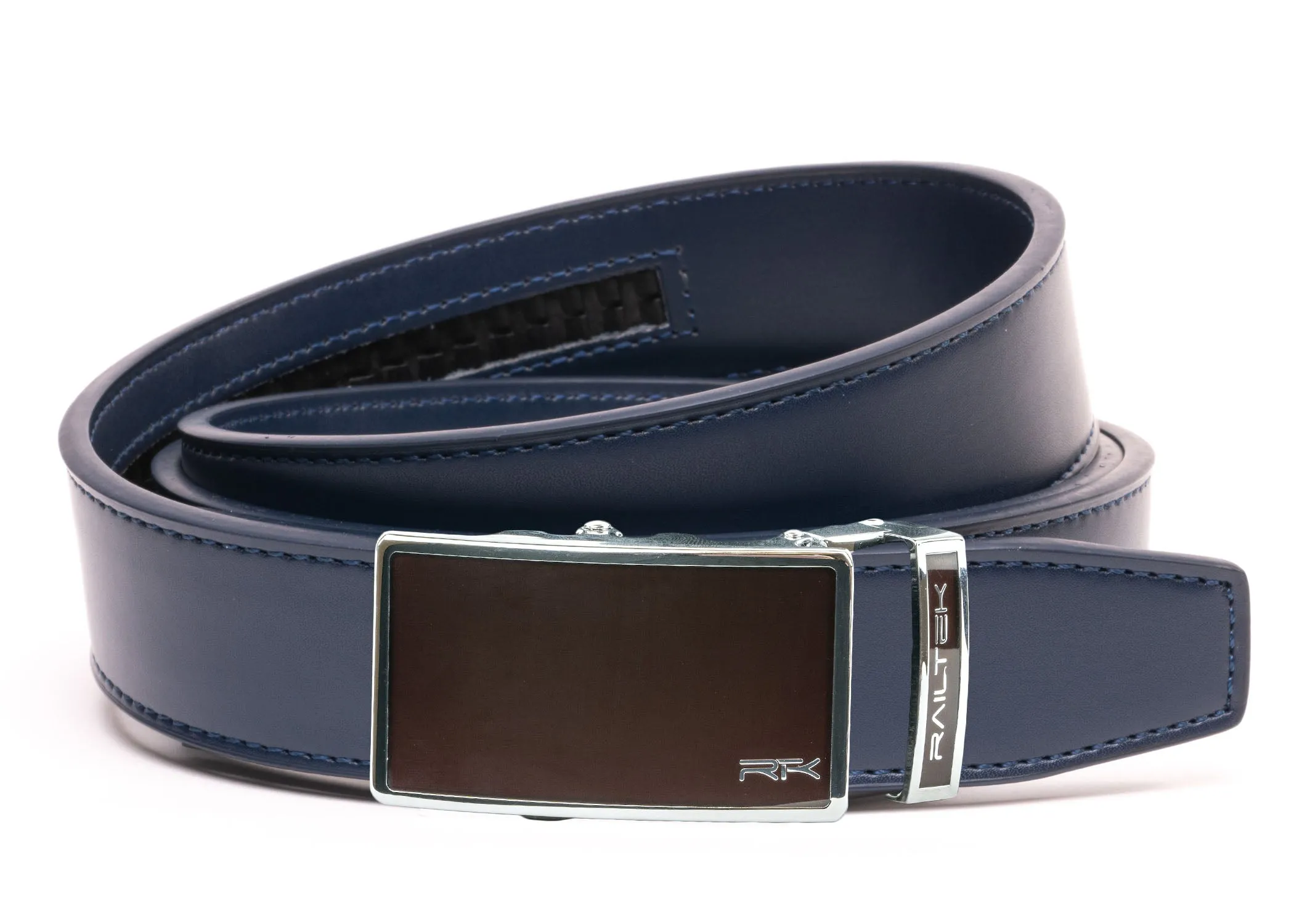 Chrome Dark Brown Railtek™ Belt