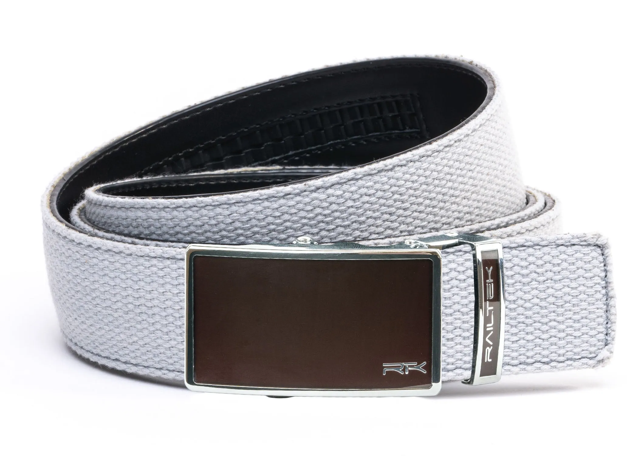 Chrome Dark Brown Railtek™ Belt