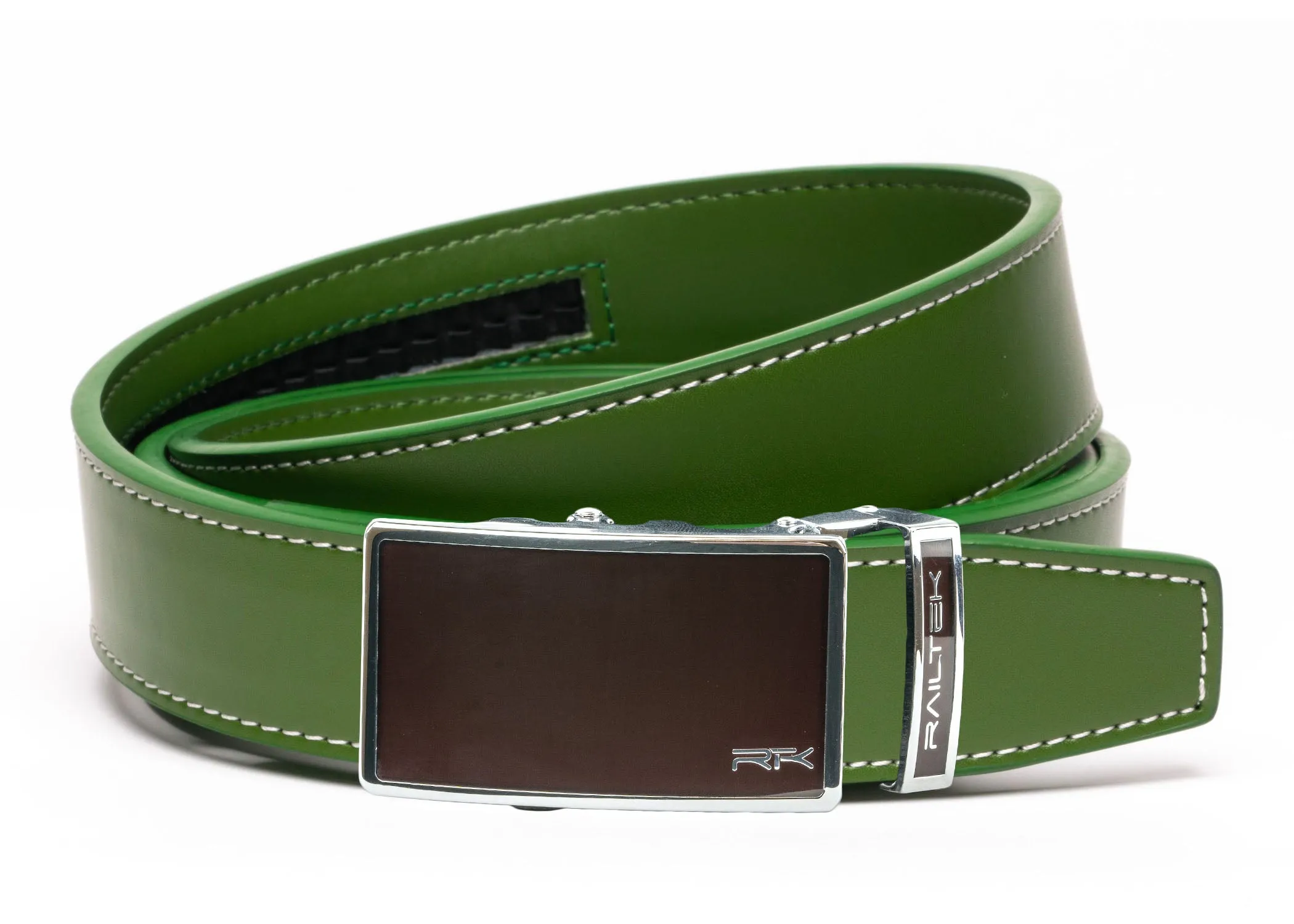 Chrome Dark Brown Railtek™ Belt