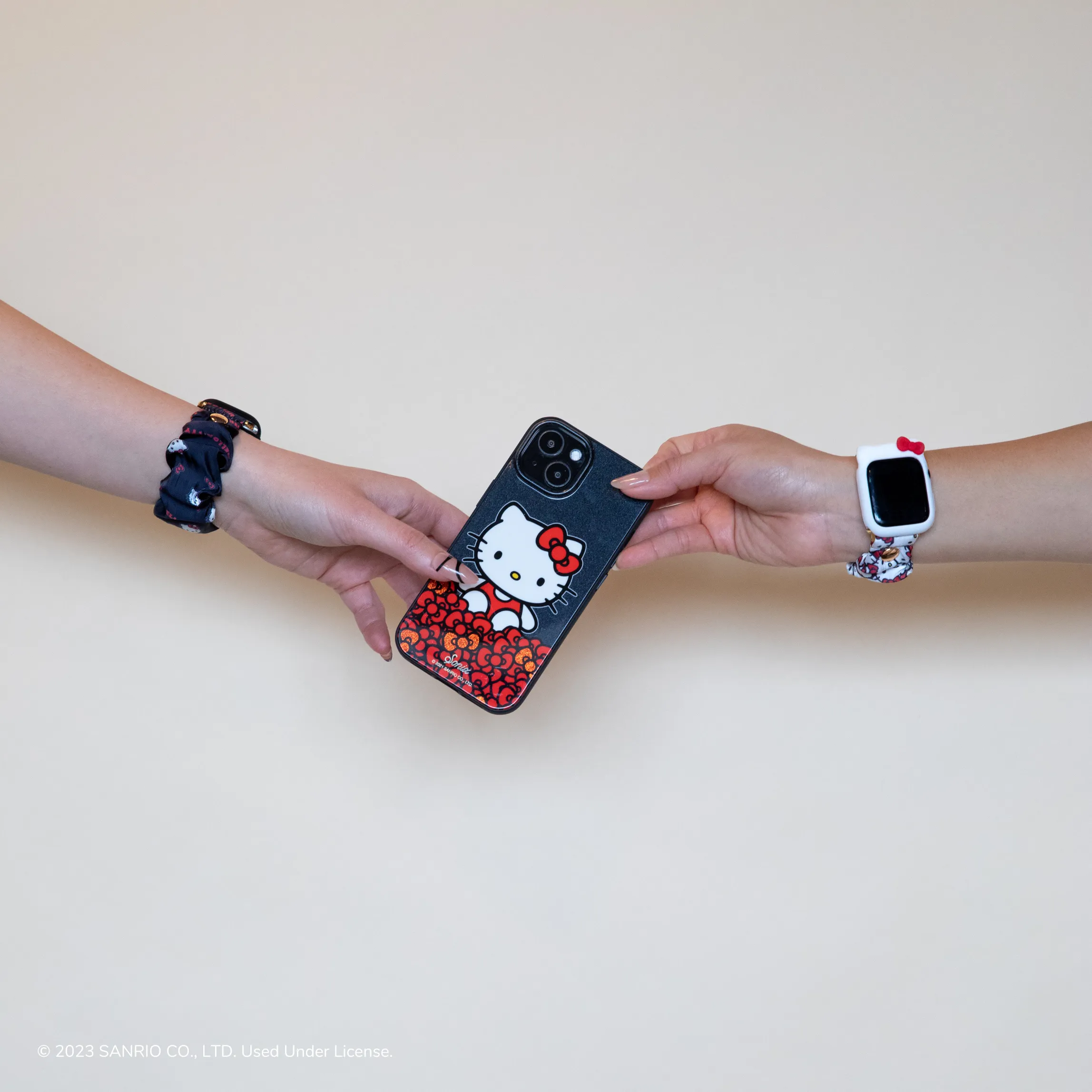 Classic Hello Kitty x Sonix Scrunchie Apple Watch Band (Black)