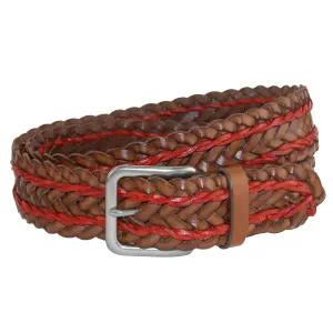 CrookhornDavis Men's Torino Twin Lace Braided Belt