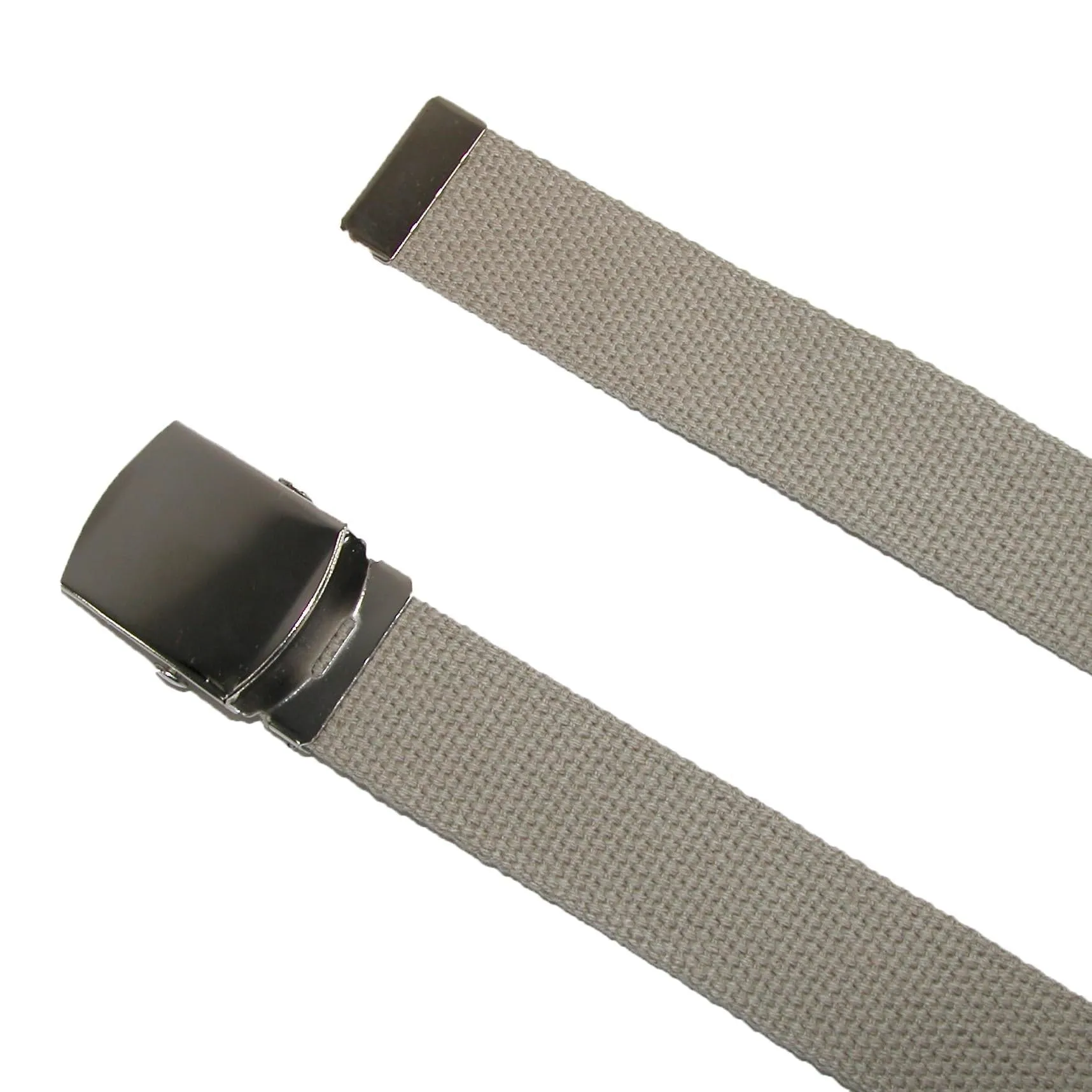 CTM® Big & Tall Cotton Adjustable Belt with Nickel Buckle