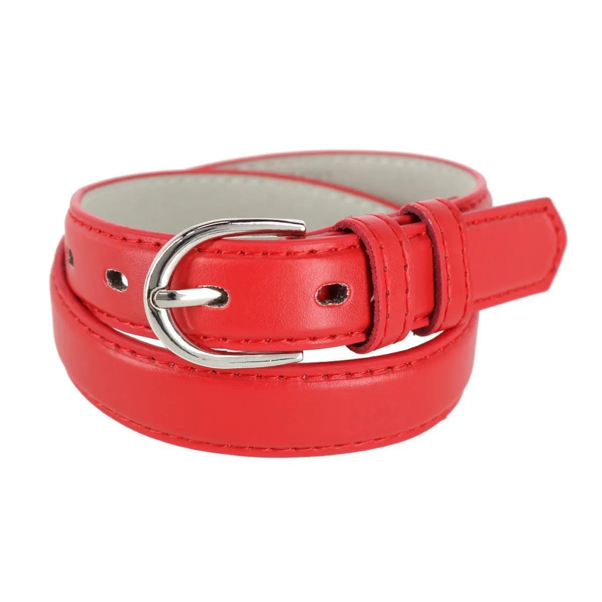 CTM® Kid's Leather 1 inch Basic Dress Belt