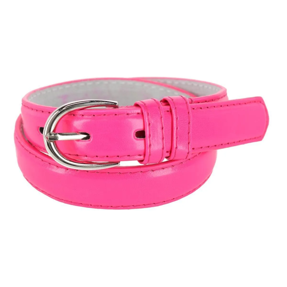 CTM® Kid's Leather 1 inch Basic Dress Belt