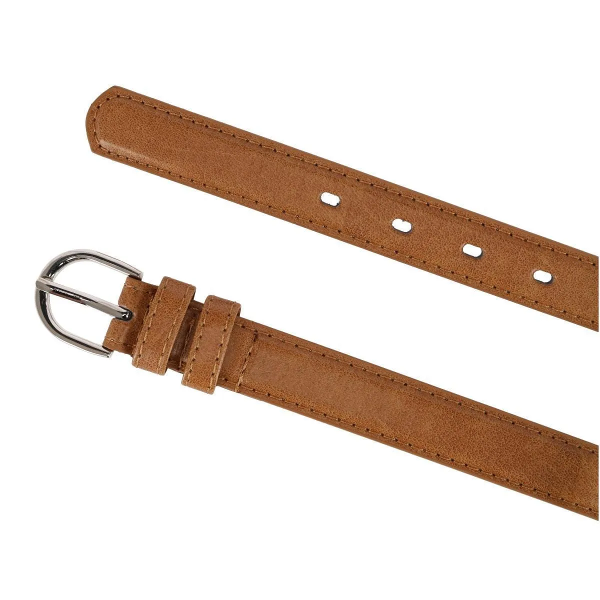 CTM® Kid's Leather 1 inch Basic Dress Belt