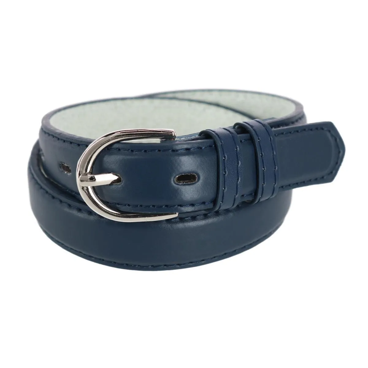 CTM® Kid's Leather 1 inch Basic Dress Belt