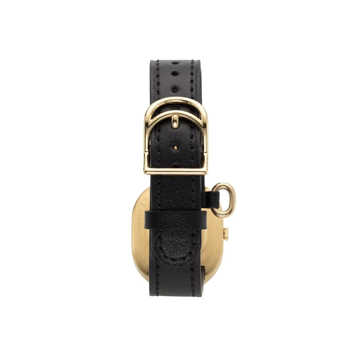 CYS2 Watch with White, Gold & Champagne Dial | Black Vegan Leather Strap