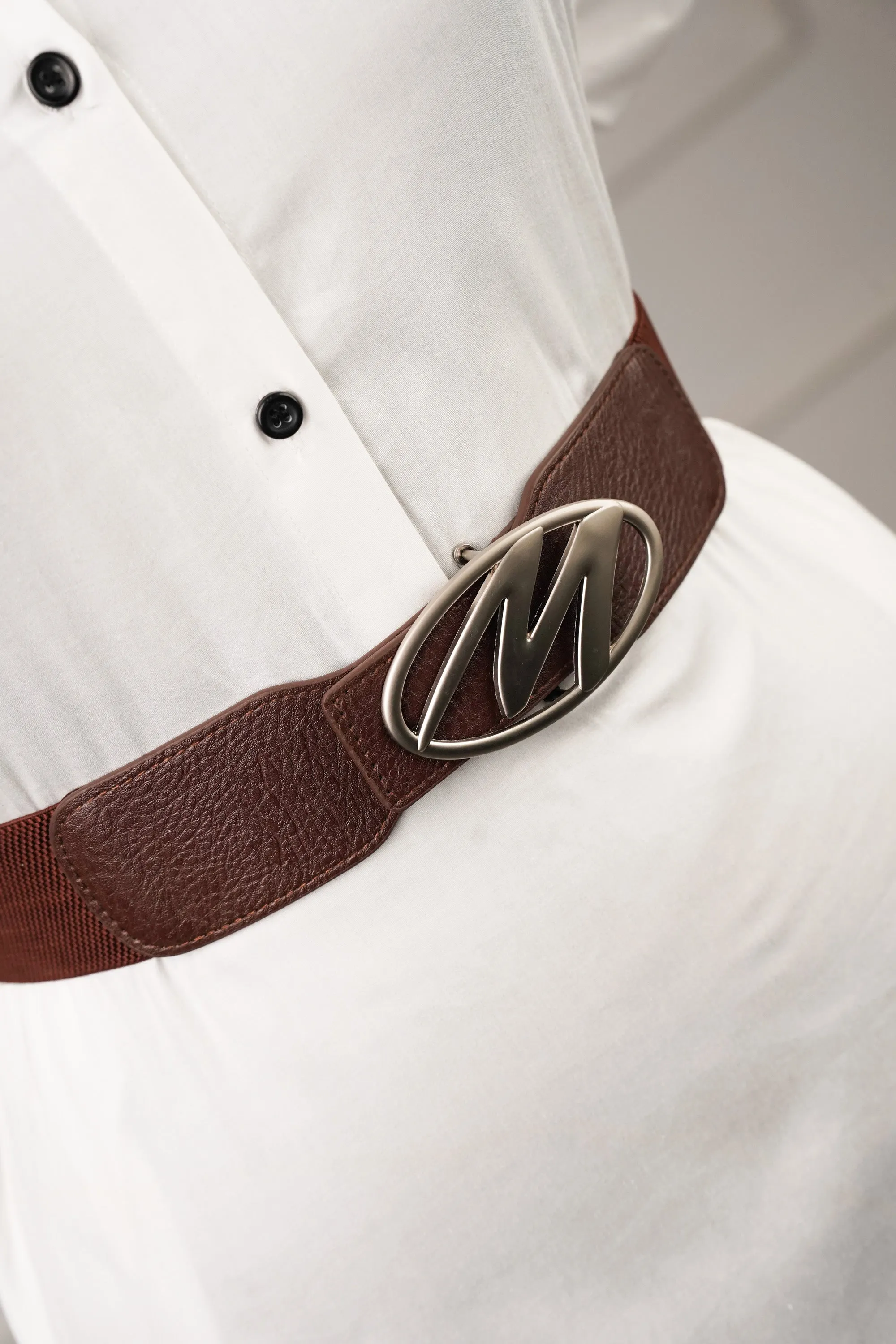 Essence Brown Elastic Belt