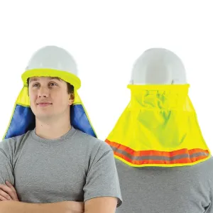 Evaporative Cooling Hard Hat/Helmet Neck Shade (PK 10 Shades) - Majestic