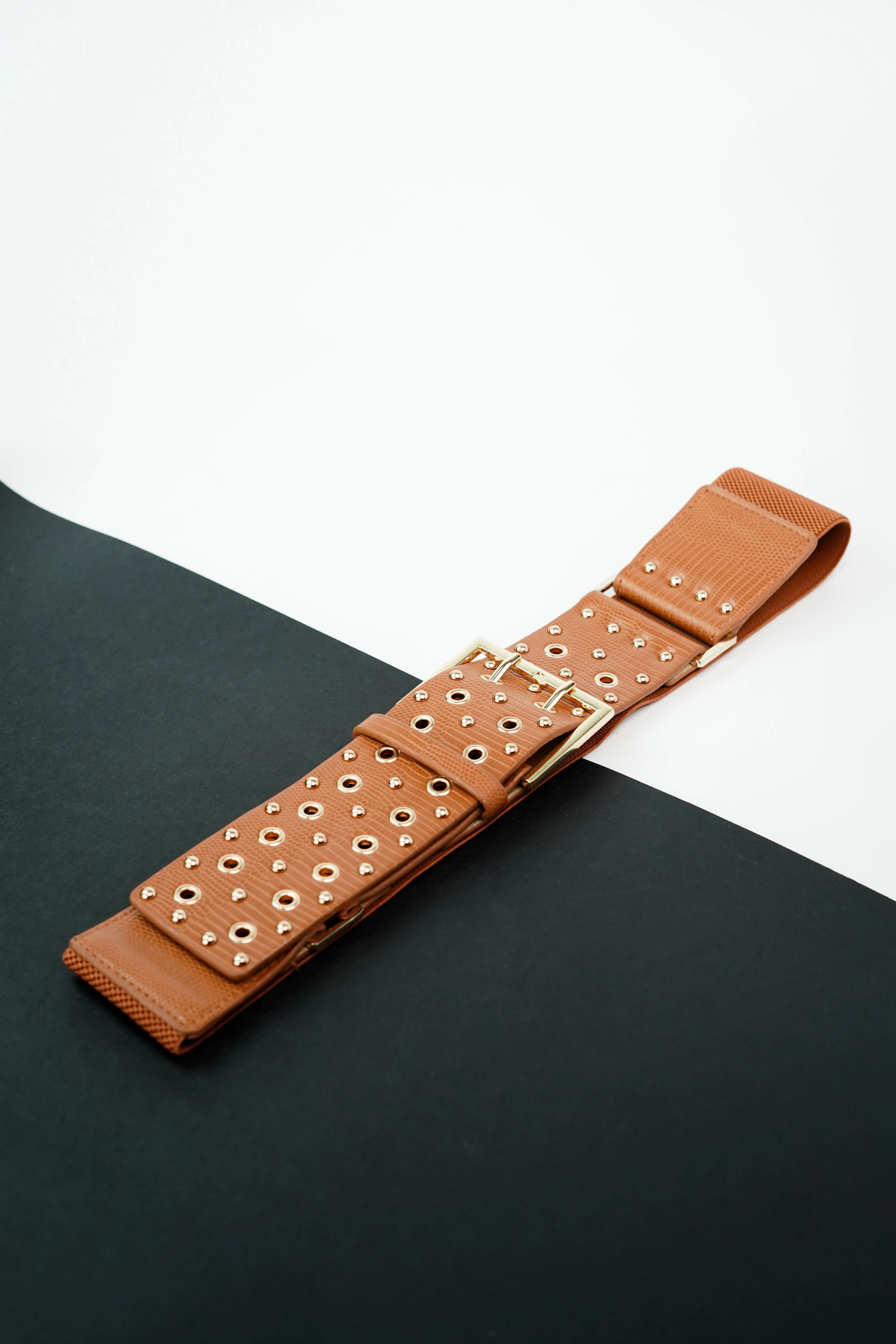 Eyelet Elegance Waist Belt