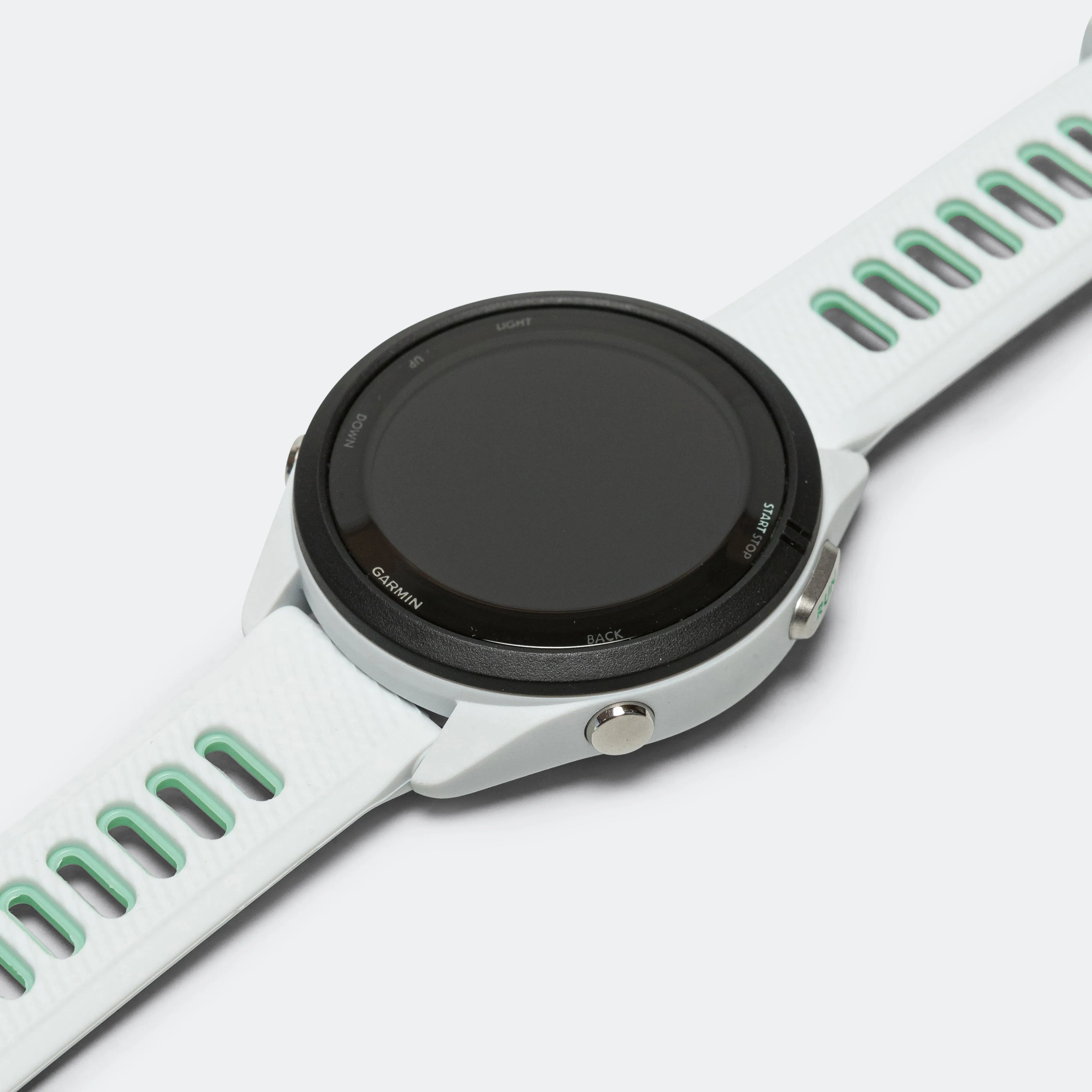 Forerunner® 265S - Black Bezel w/Whitestone Case & Whitestone/Neo Tropic Silicone Band