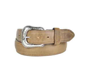 Gavel Men's Crazy Horse Leather Western Belt - Alamo Brown