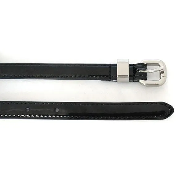 Gift Box | Black & Purple Skinny Leather Belt Gift Set