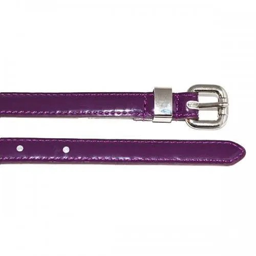 Gift Box | Black & Purple Skinny Leather Belt Gift Set