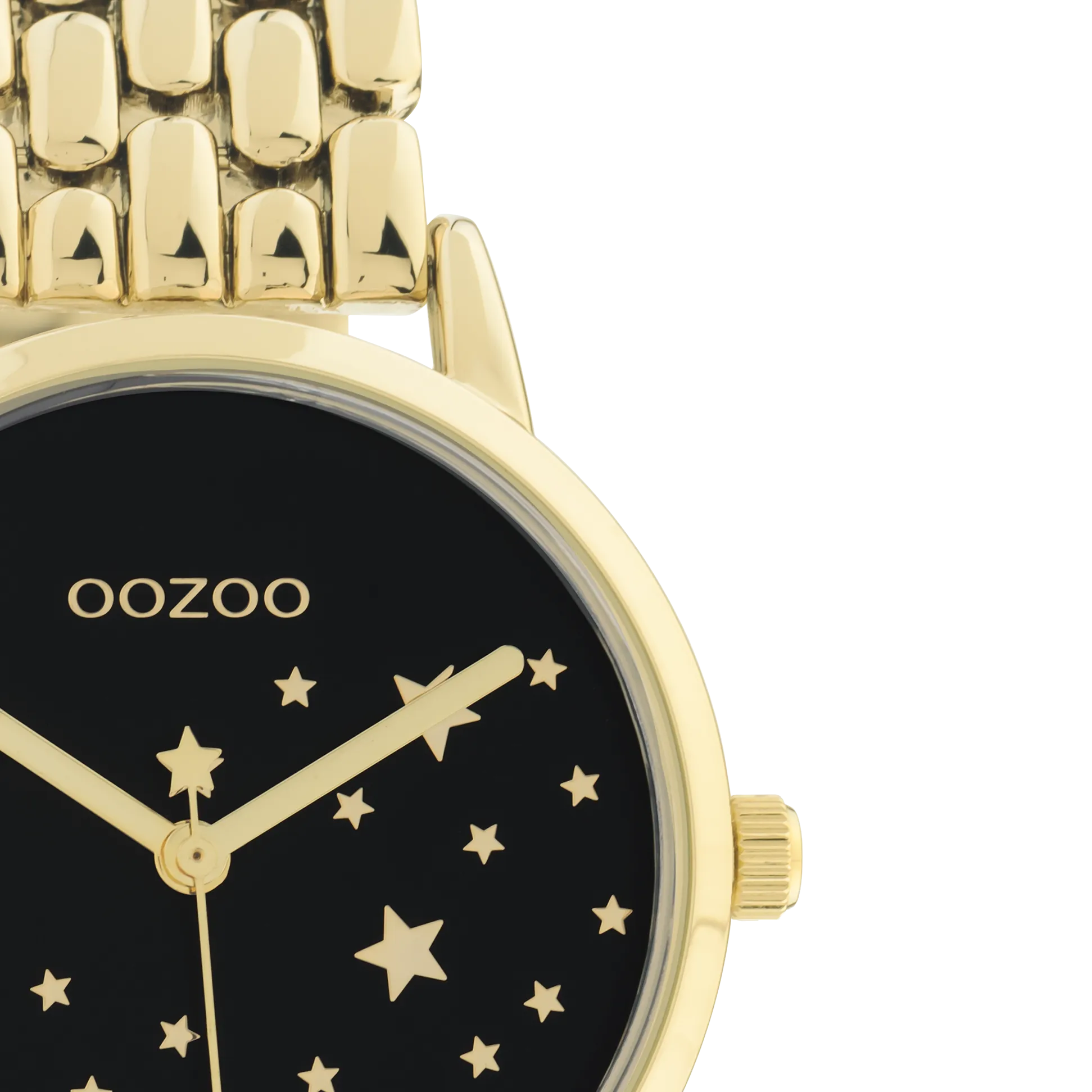 Gold coloured OOZOO watch with gold coloured stainless steel bracelet - C11029