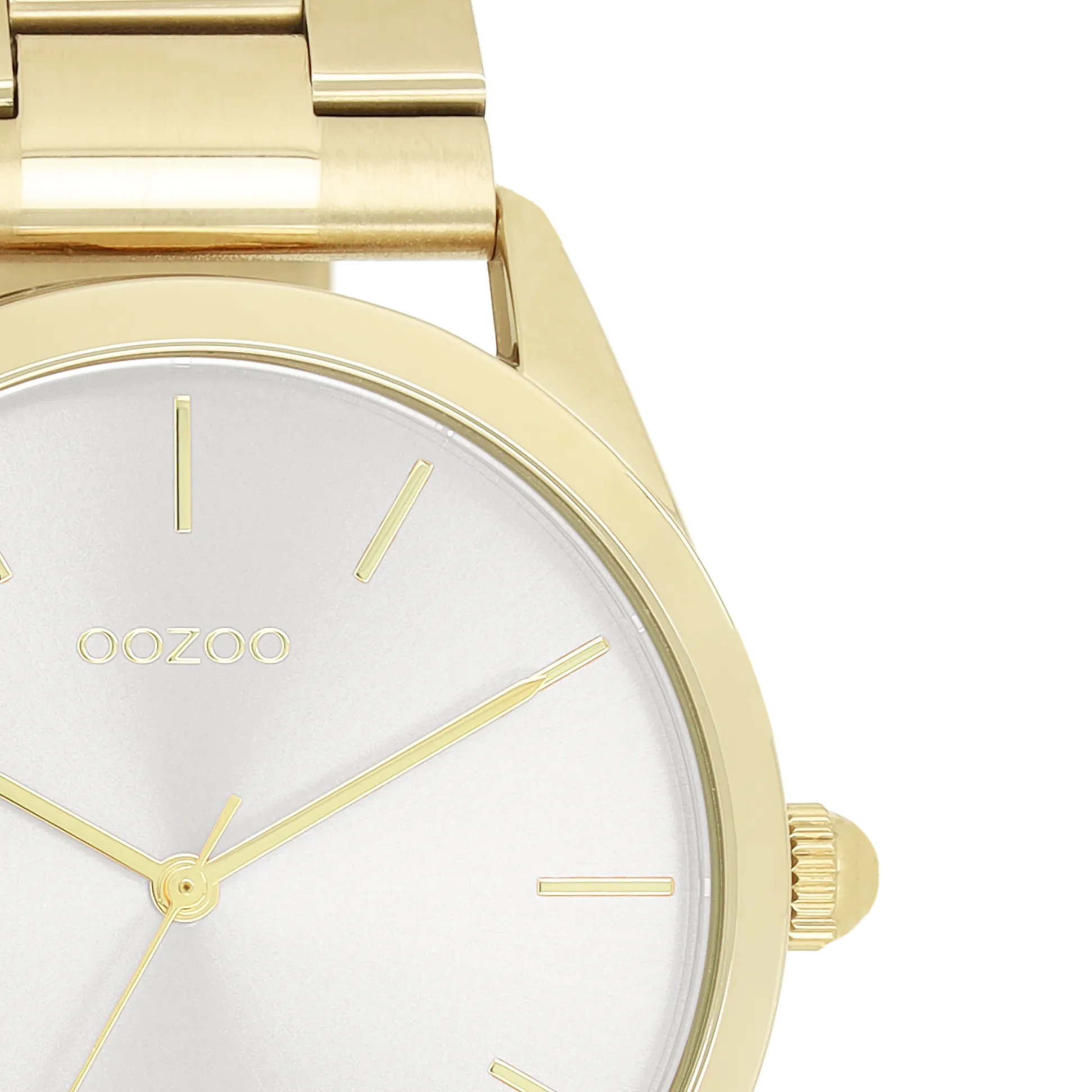 Gold coloured OOZOO watch with gold coloured stainless steel bracelet - C11430