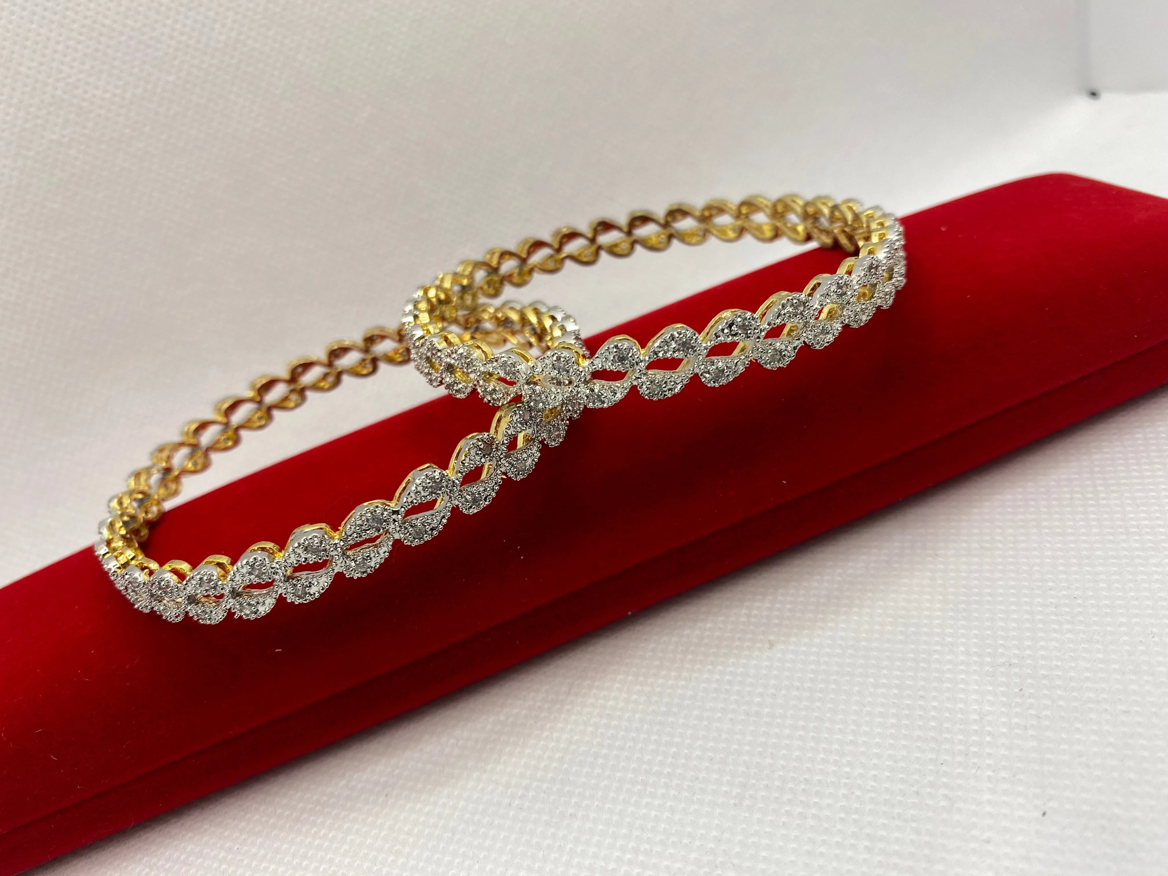 Gold plated bangle