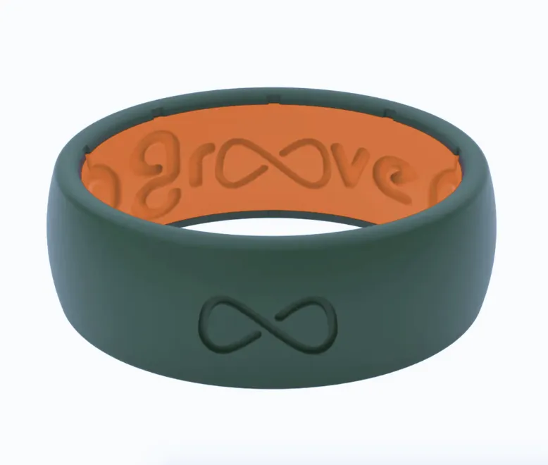 Groove Life Ring Moss Green & Orange