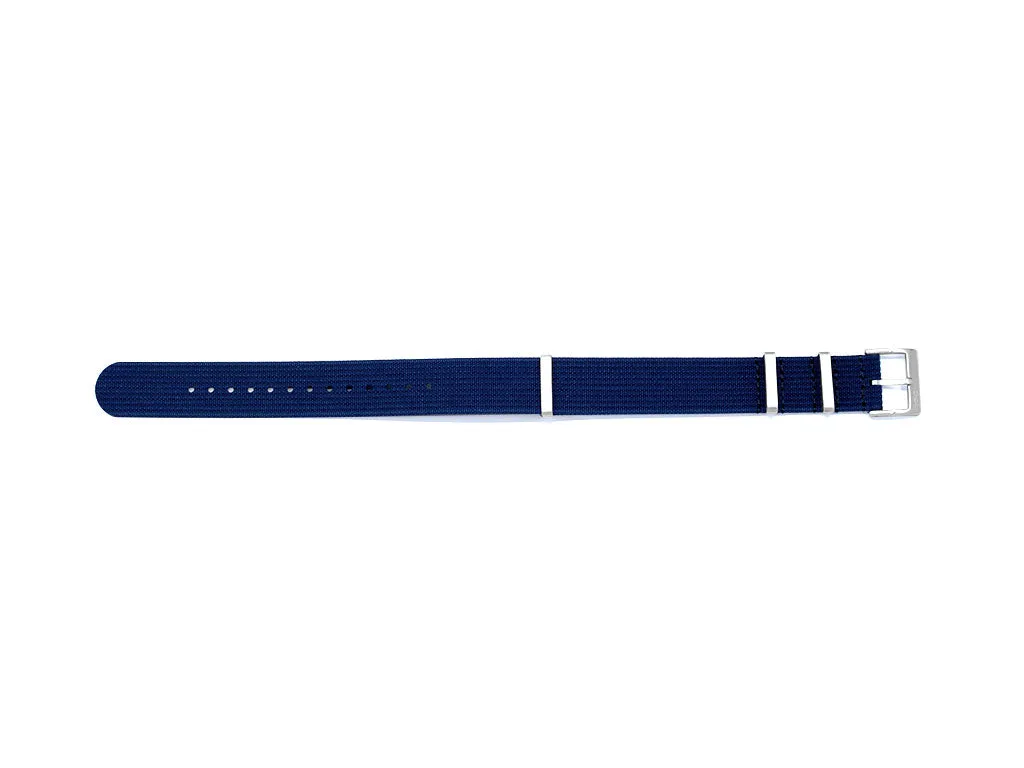 Hitori Dark Blue Woven Military Nylon  Strap