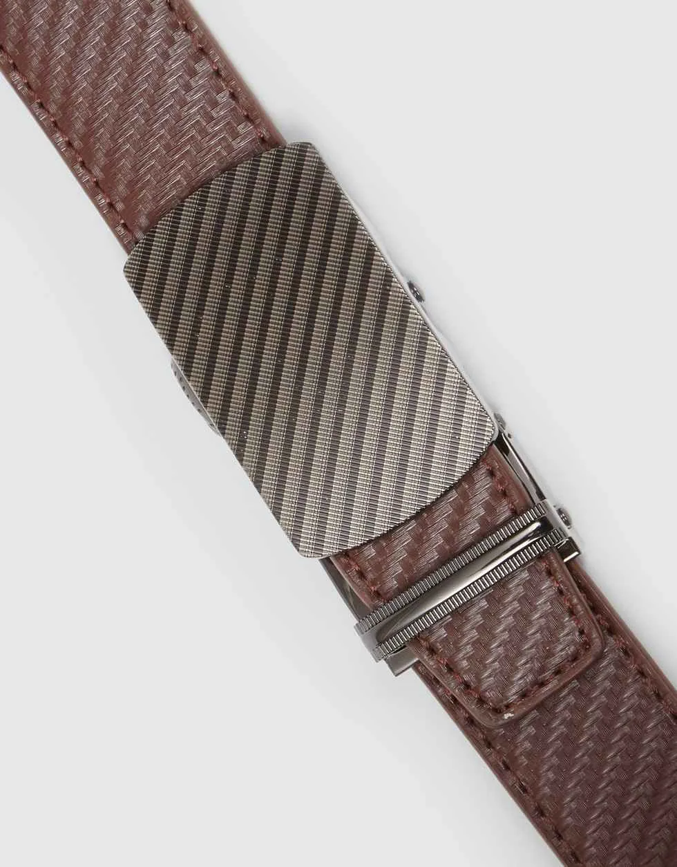 Interlaced Crafted Leather Ratchet Belt