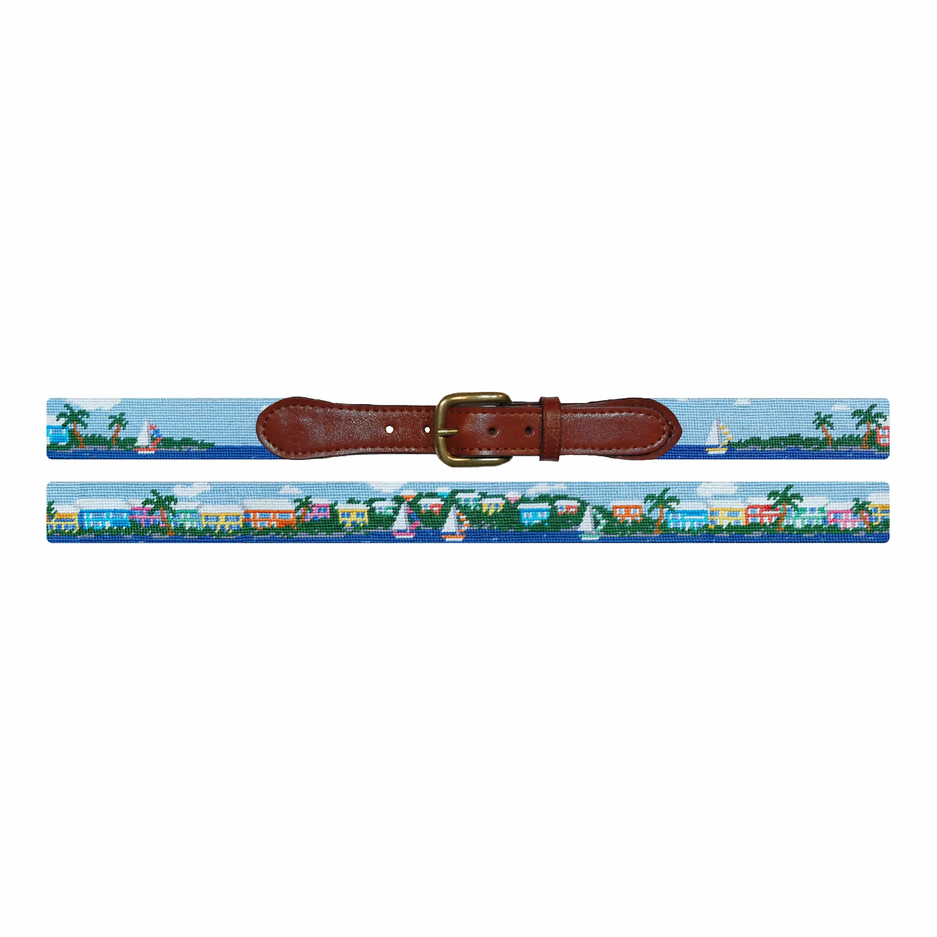 Island Time Needlepoint Belt