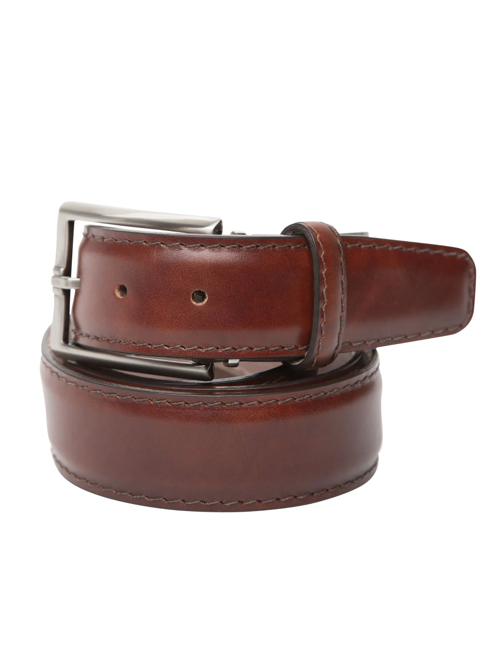 Italian Marbled Calf Belt | Cognac