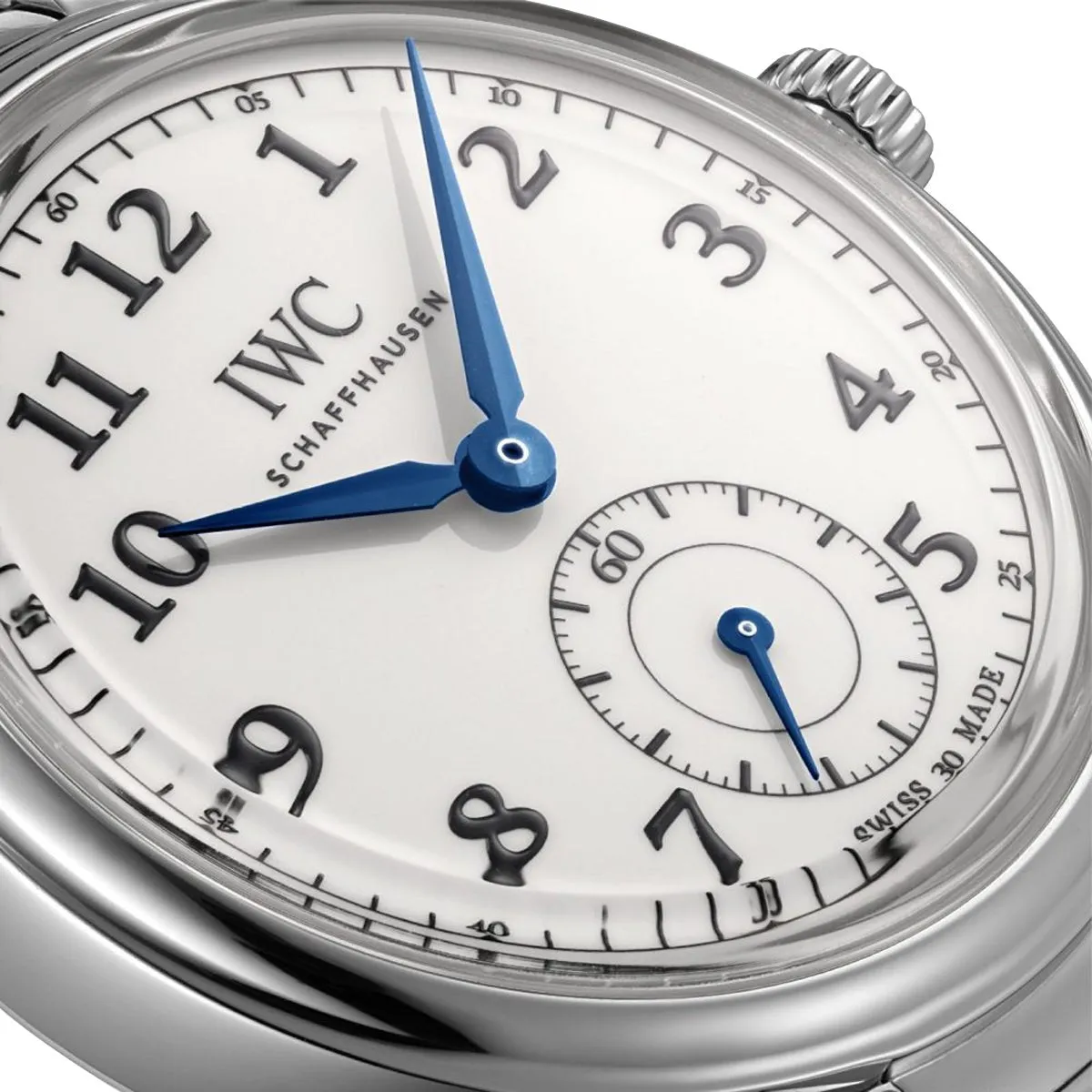 IWC Da Vinci "150 Years" Limited Edition Automatic Stainless Steel White Dial Black Leather Strap Mens Watch IW358101